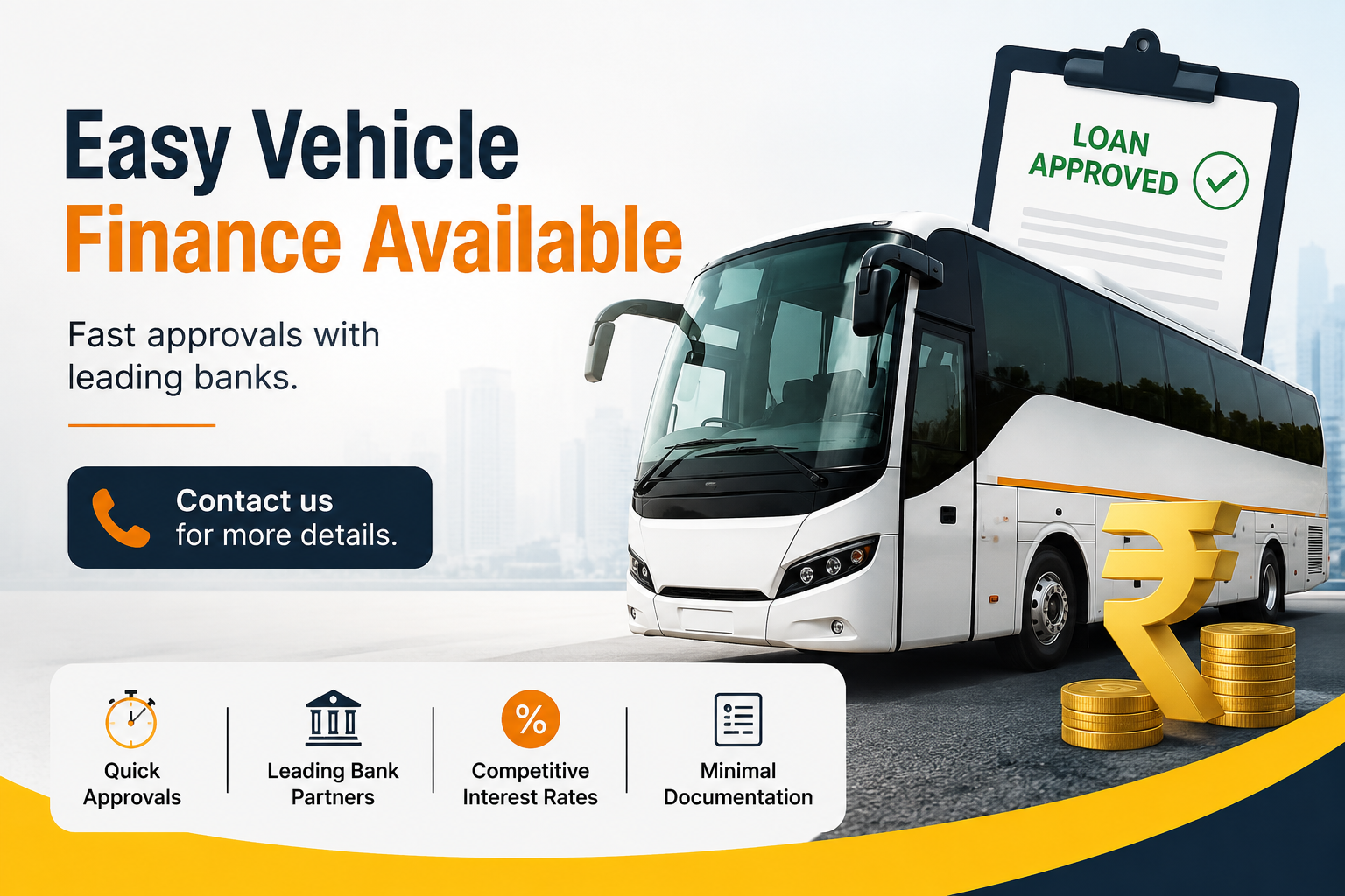 Vehicle Finance Red Poster